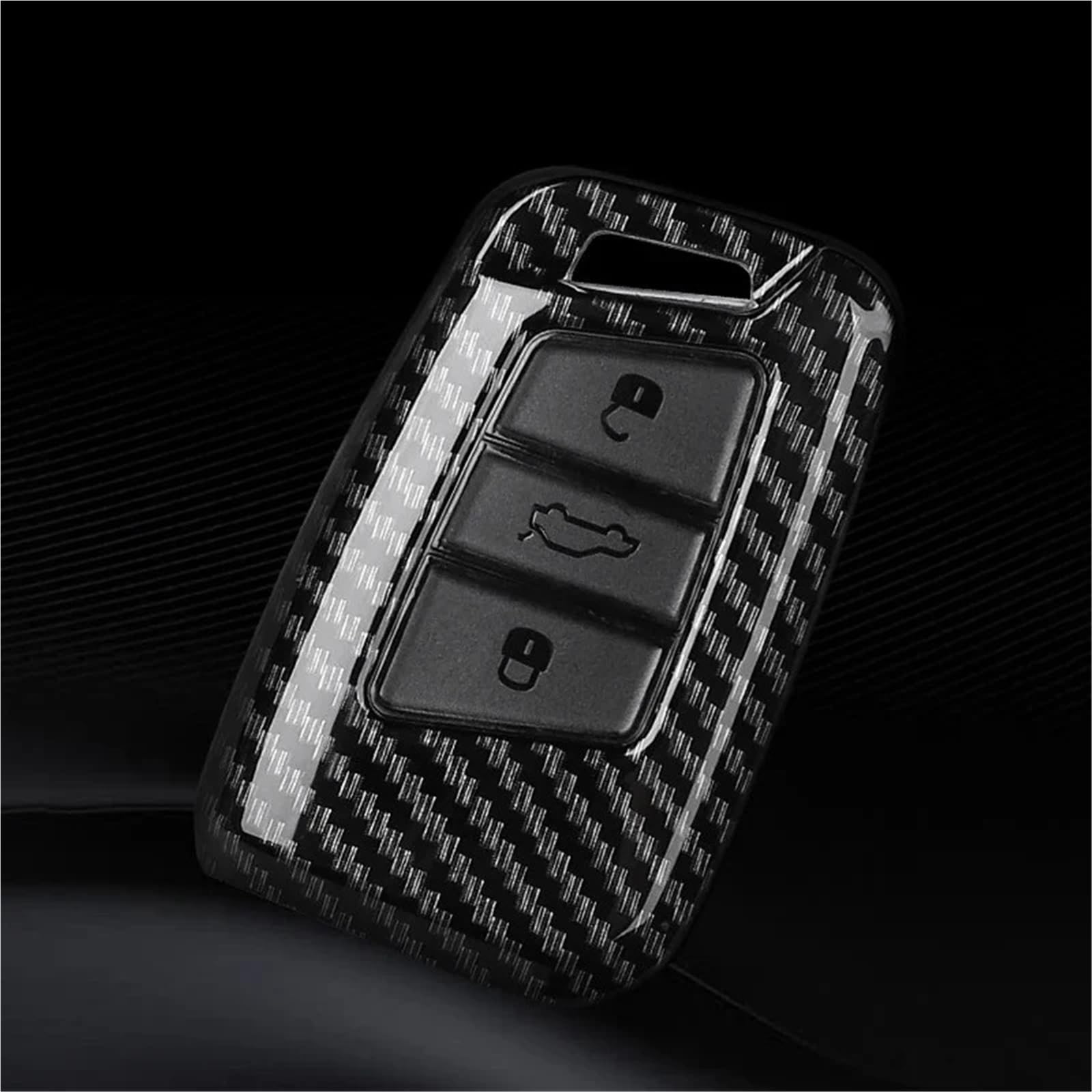 Custodia for chiave auto in fibra di carbonio for Passat B8 Magotan | Guscio portachiavi in ​​ABS di alta qualità, vestibilità precisa, protezione duratura, elegante aspetto carbonio(Carbon set3)