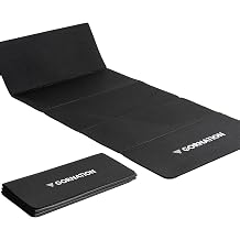 GORNATION Foldable Yoga Mat - Non-Slip Fitness Mat for Home & Outdoor Soft Gymnastics Mat with Carry Strap Foldable Training Mat for Yoga Pilates Stretching & Home Gym 180 x 65 cm