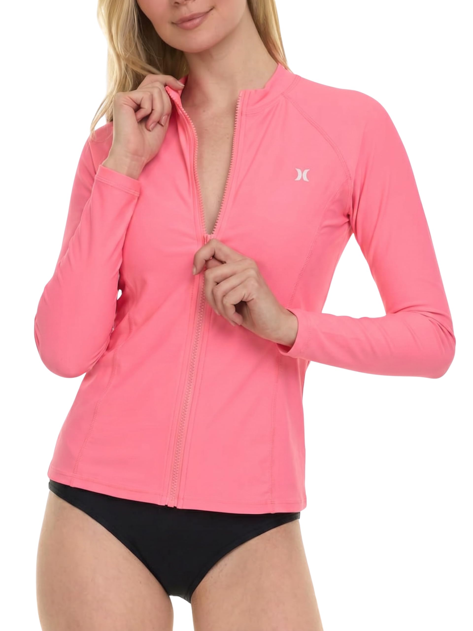 Photo 1 of *** only comes with the top **
Hurley Rash Guard for Women Full Zip, Zip Up Long Sleeve Swim Shirts for Women, Surfing Top UPF 50+ SPF Sun & UV Protection size medium
