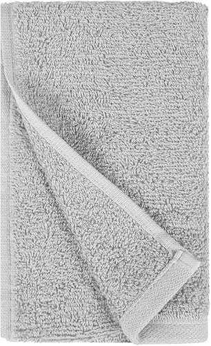 Miniatura 8 de Tienda Basics - Toallas de mano de algodón suaves y gruesas, 16" x 26", gris, paquete de 12