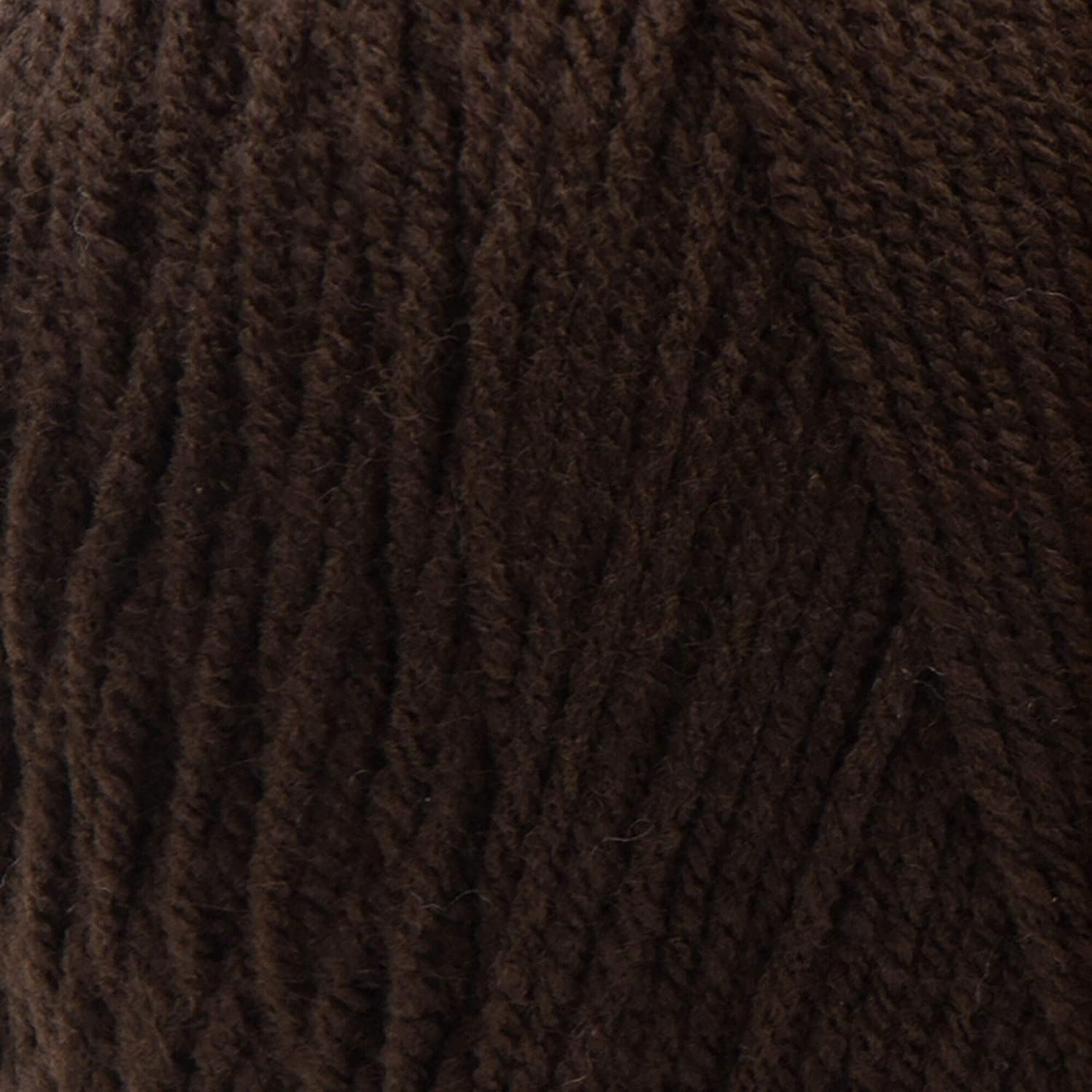 Red Heart Super Saver Yarn (4-Pack of 7oz Skeins) (Coffee)