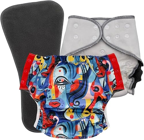 Miniatura 27 de Calzoncillos protectores para niños con necesidades especiales: juego de pañales de tela nocturna para incontinencia y enuresis de la cama, edad de