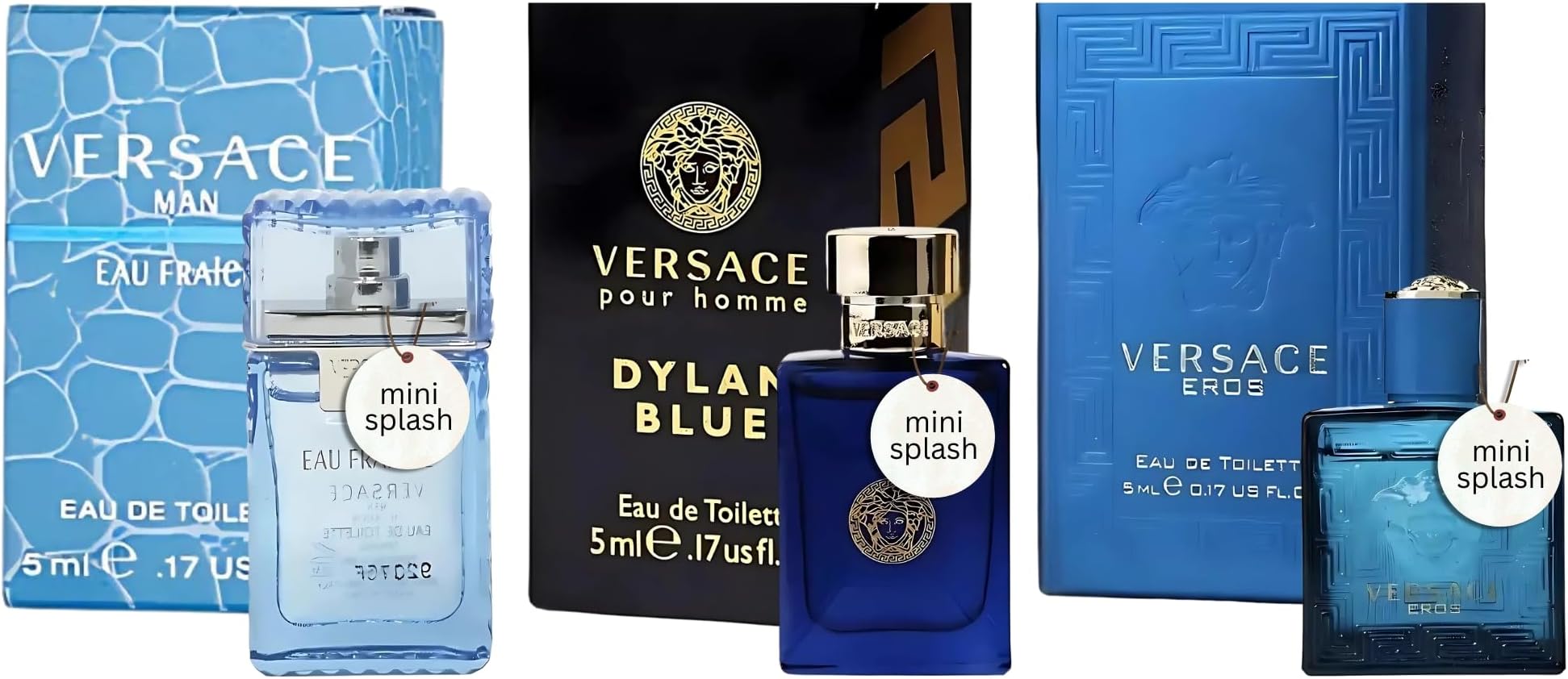 Miniature Variety Trio Collection Perfume Gift Set for Men