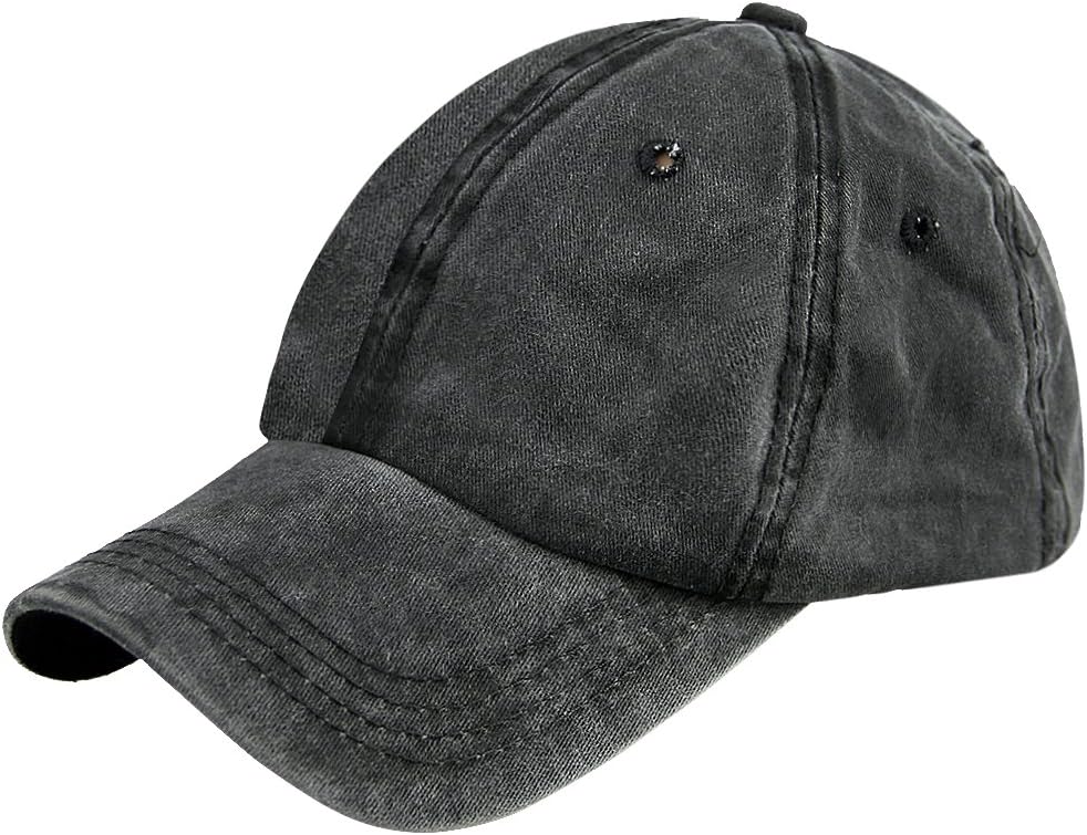 Unisex Baseball Cap Trucker Hat Women Men Vintage Washed Cotton Adjustable Baseball Hat Snapback Outdoor Sports Sun Hat