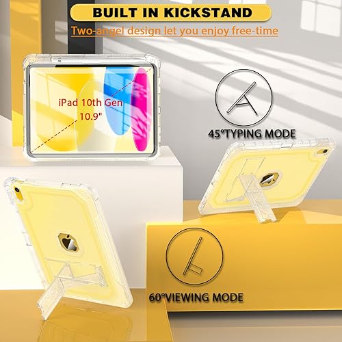 Miniatura 7 de Funda para iPad de 11 pulgadas (A16) 2025  iPad de 10 generación de 10.9 pulgadas 2022, resistente a los golpes y con soporte para lápices, 11  10