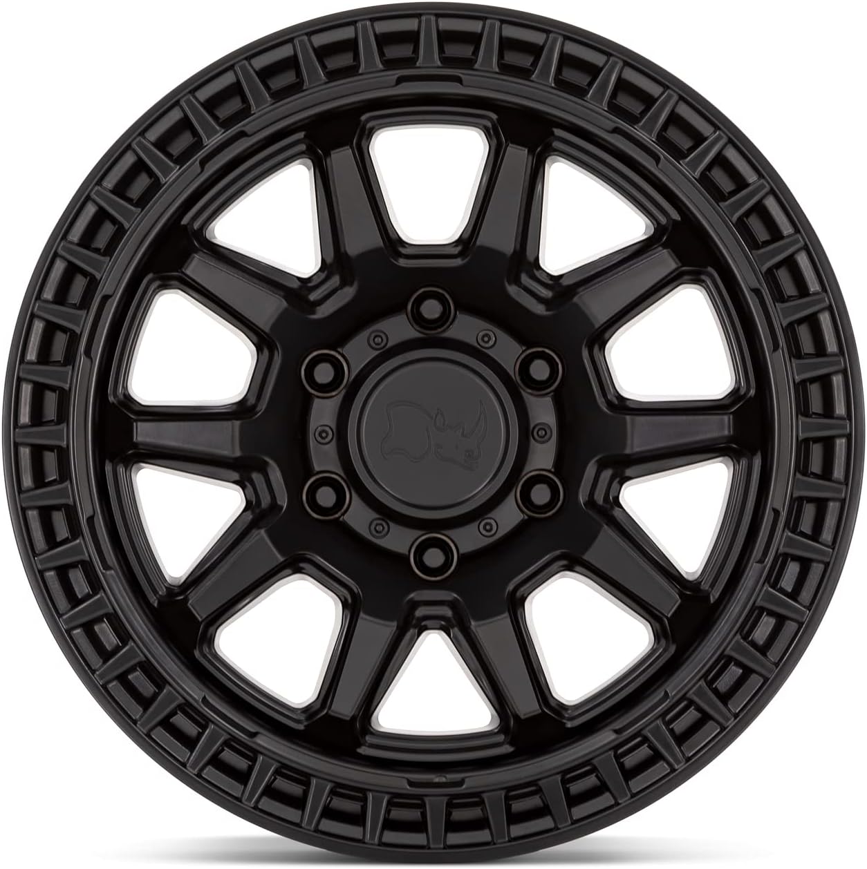 Black Rhino Hard Alloys CALICO 17X8.5, 6X5.5, 4.75, 0mm MATTE BLACK - BR001MX17856800