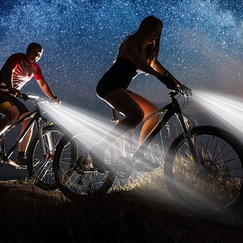 Miniatura 7 de Luz LED súper brillante para bicicleta, recargable por USB, 5 modos, fácil de instalar, IPX5 impermeable, seguridad vial