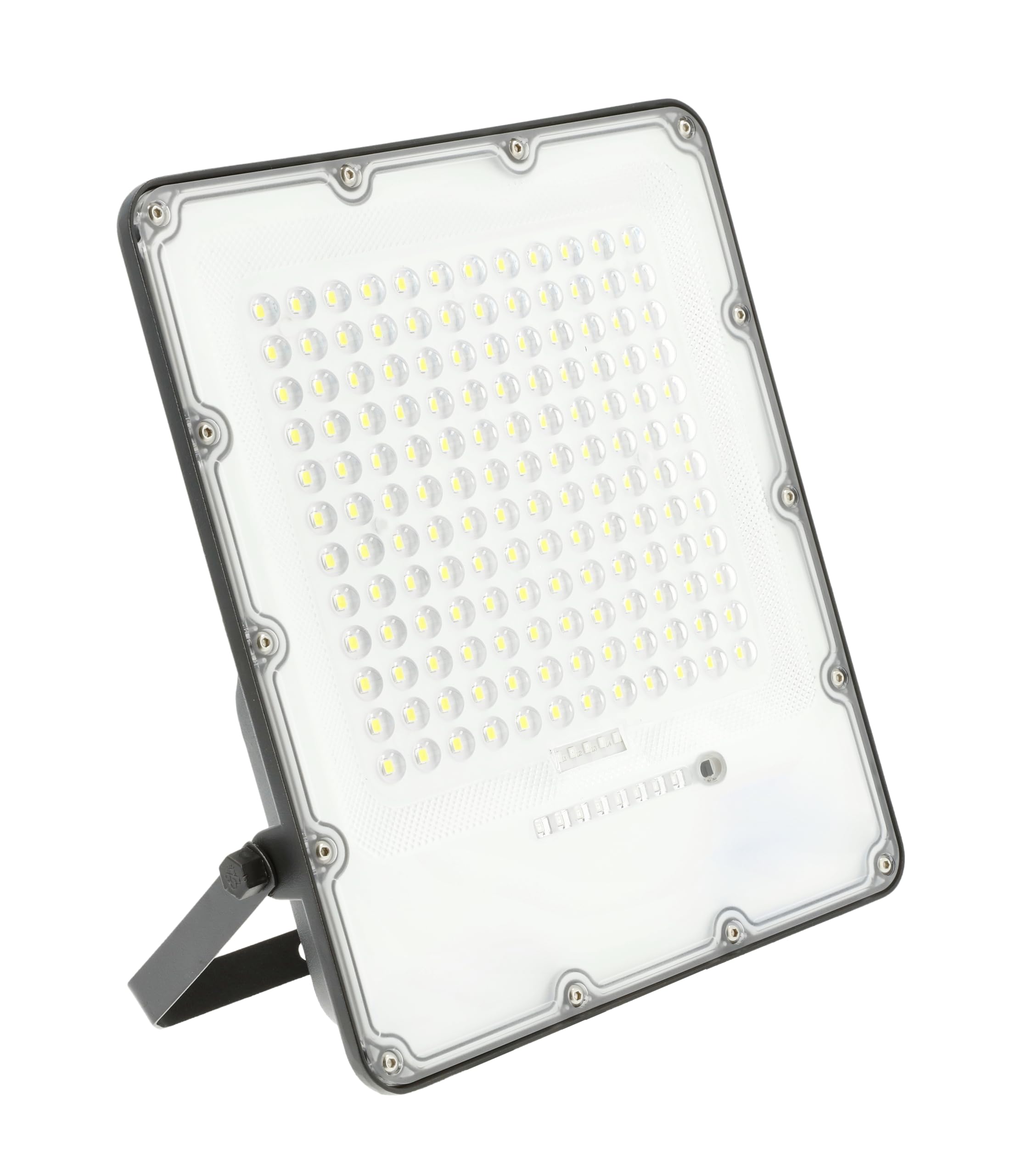 GTV - Solar-LED-Strahler BRAVOS | Solarlampen für Außen | Solar Strahler IP65 Wasserdichte |200W, 2000lm, 6400K, IP65, 120°, Solarpanel, Fernbedienung, Schwarz