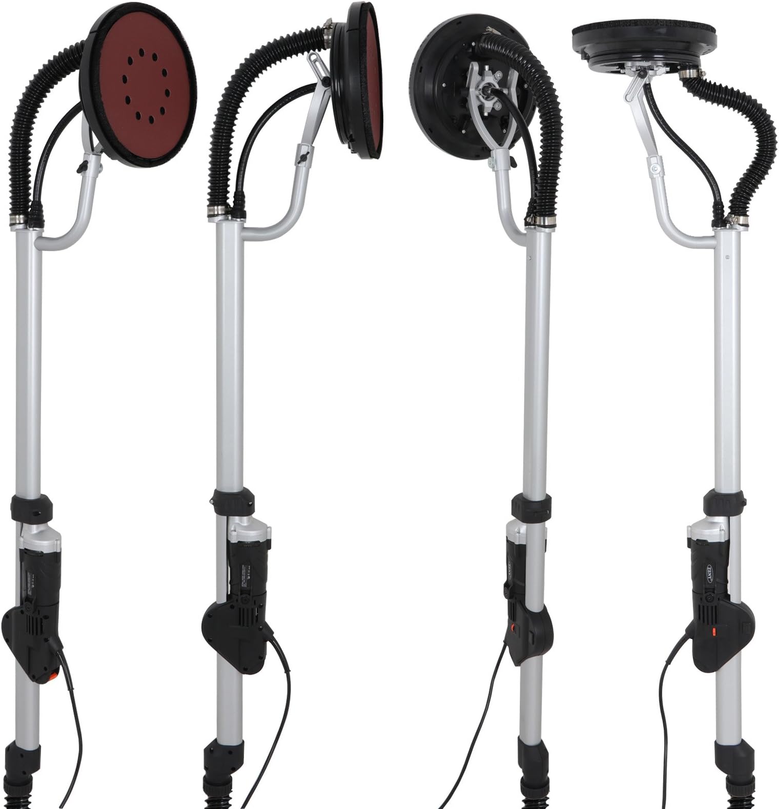 Power Drywall Sander, Electric Vacuum Sander Variable 6 Speed Adjustment Foldable with 6 Sand Pads