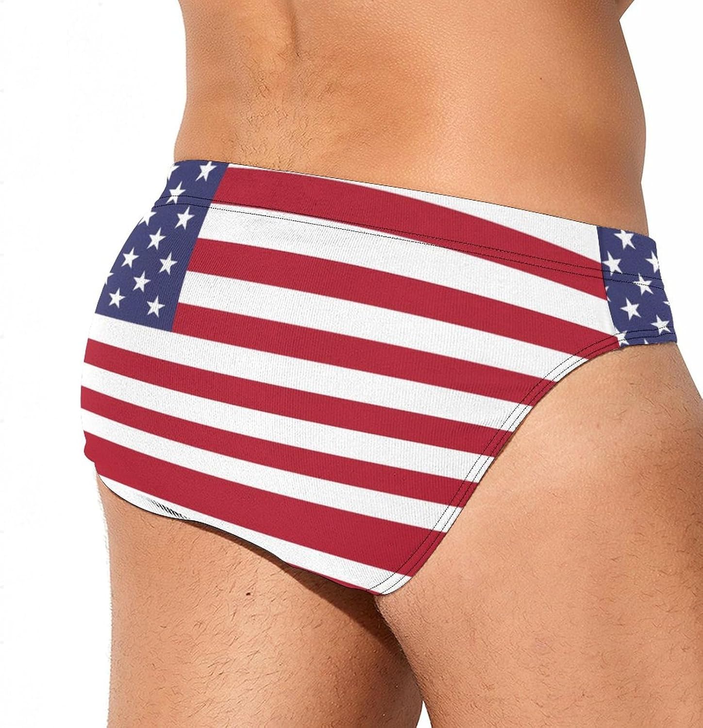 Zakqeik Mens Swim Briefs Swimwear Slim Bikini Swimsuit Ghana Flag Print Bathing Suit