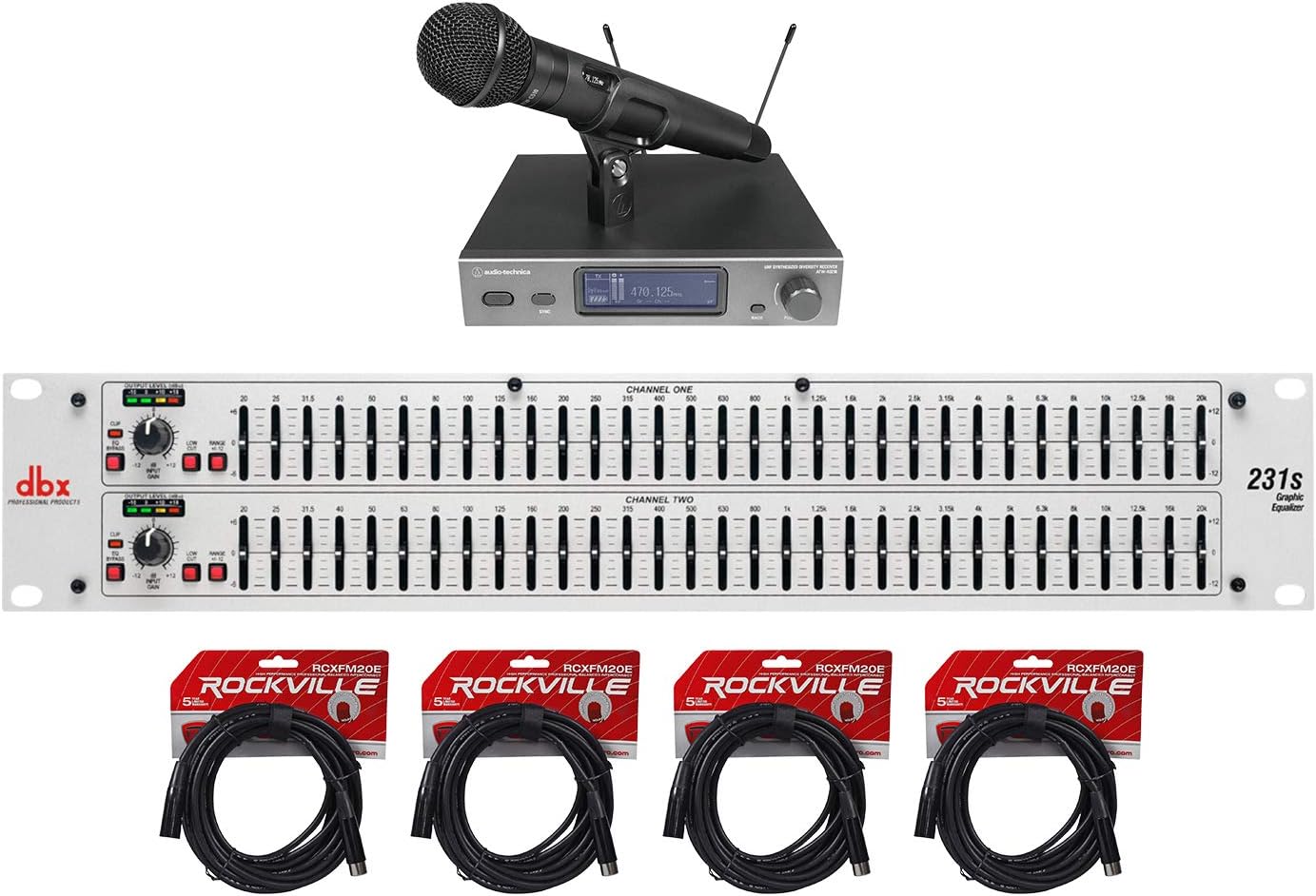 DBX 231S Dual 31 Band Graphic Equalizer Pro Audio Rack