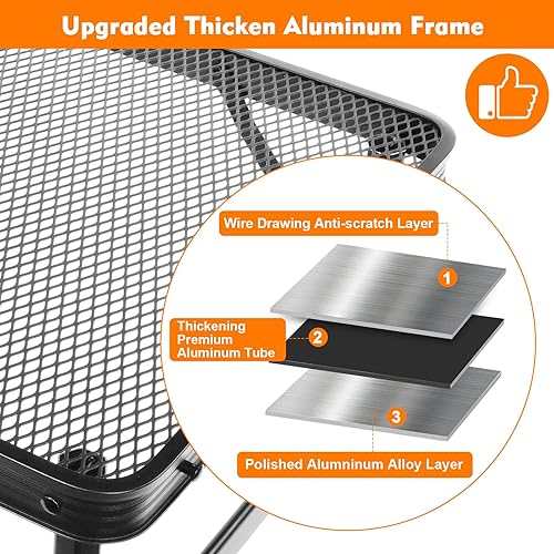 Miniatura 4 de Mesa plegable, fácil de almacenar, mesa de picnic portátil compacta para parrilla, campamento al aire libre, jardín, patio, comedor, barbacoa,