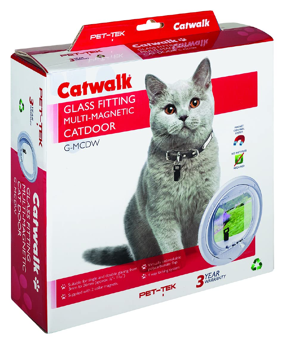 アクセサリー cat walk Catwalk Glass Fitting Multi-Magnetic Cat Door : Amazon.ca: Pet