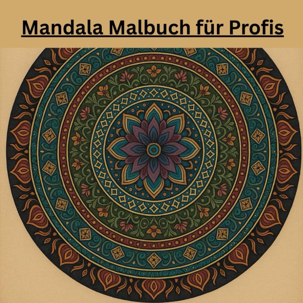 Mandala Malbuch für Profis: Ein Mandala Malbuch für erfahrene Ausmaler und Künstler