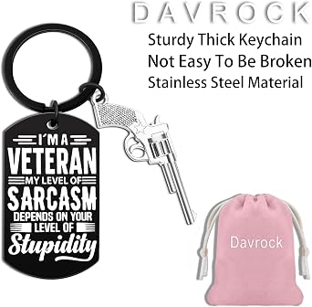 Vietnam Veteran Gifts for Men Veterans Day Decorations Vietnam Keychain | Army Gifts for Men Air Force Marine Navy Marine Corps Funny Keychain Retirement Gift Keyring for Veterans Day Gift
