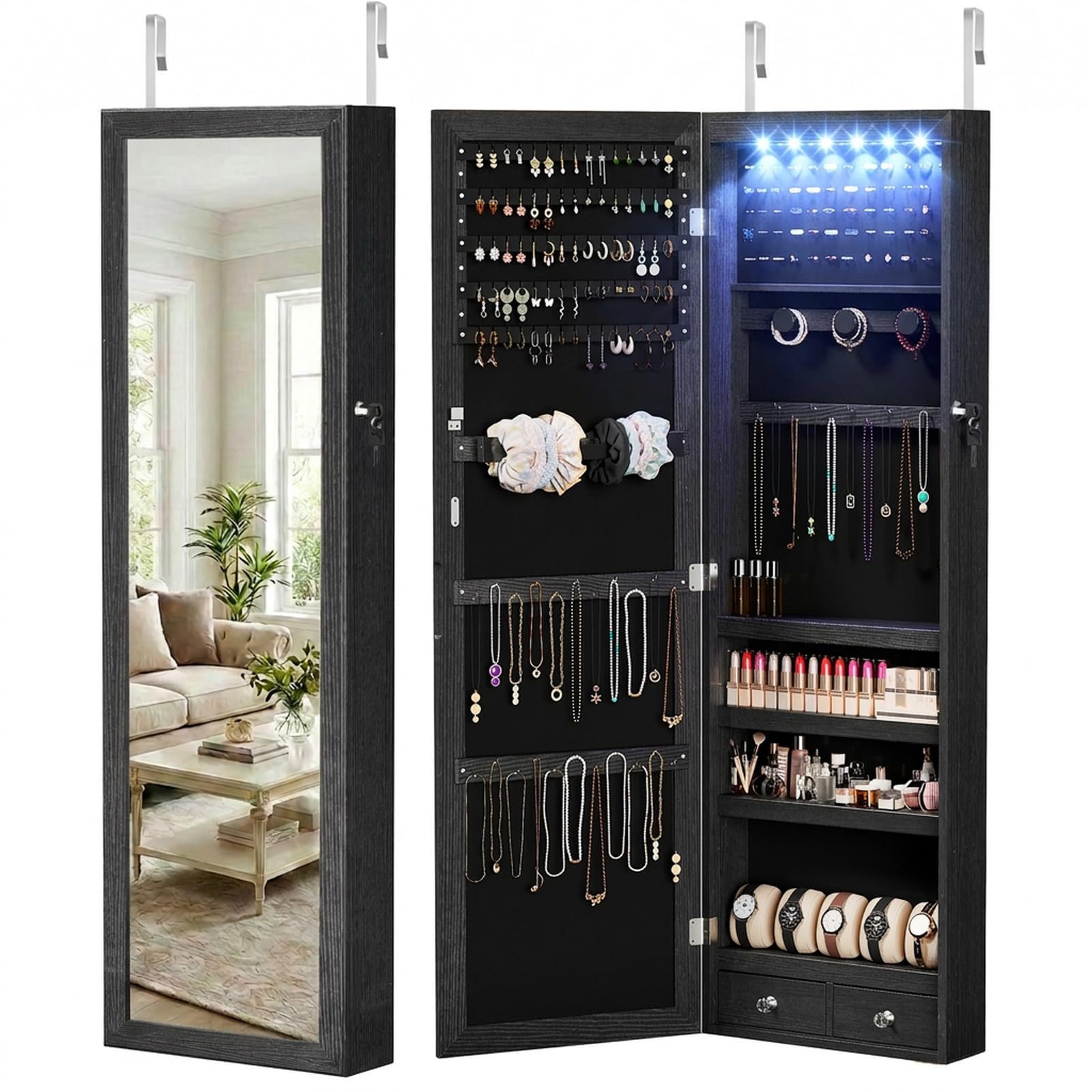 DUMOS LED Wall Mount Black