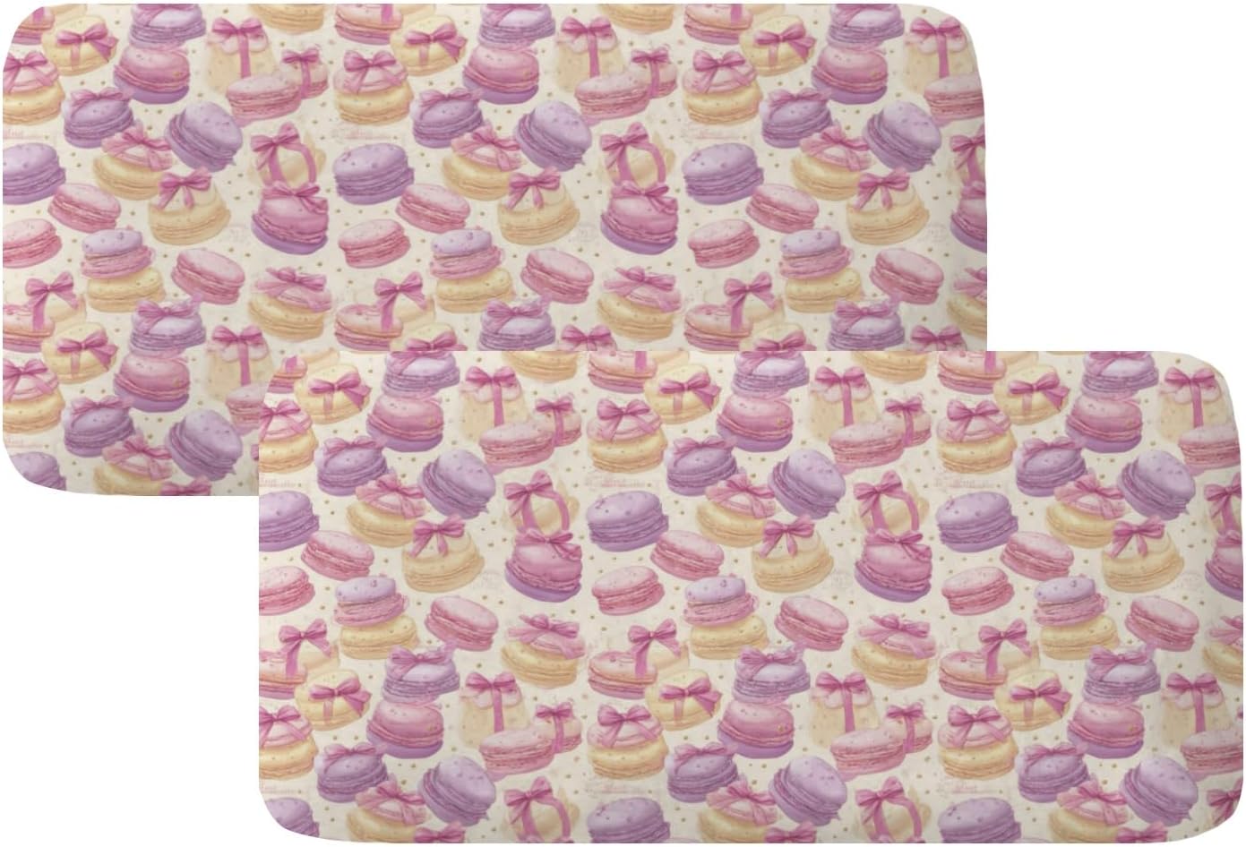 Pastel Macaron Cake Loveseat Covers Couch Covers for 2 Cushion Couch, 2-Piece Stretch Sofa Slipcovers Anti-Slip Washable Furniture Protectors for Dogs Pets