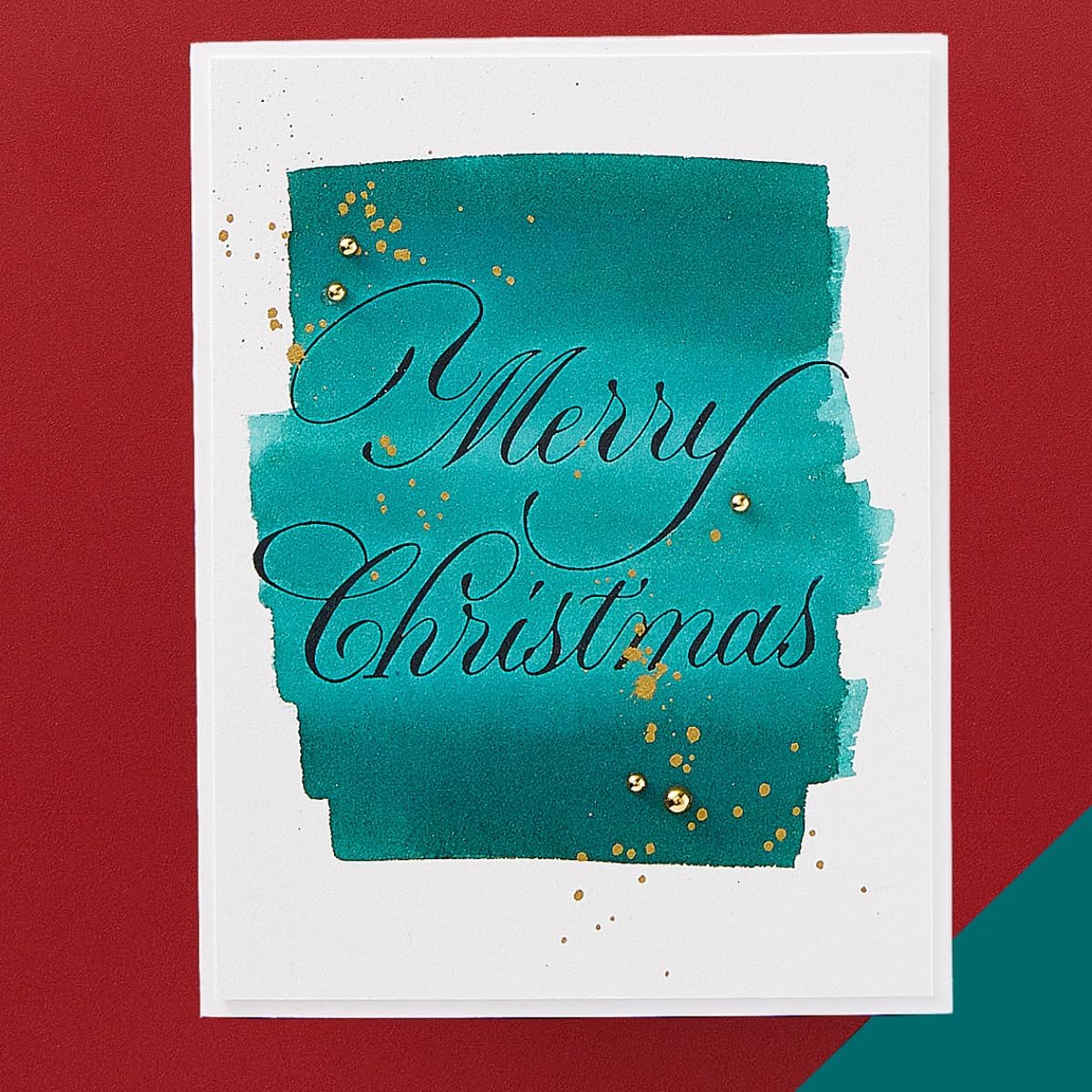 Spellbinders BP-177 Copperplate Merry Christmas Press Plate from The Copperplate Holiday Sentiments Collection by Paul Antonio