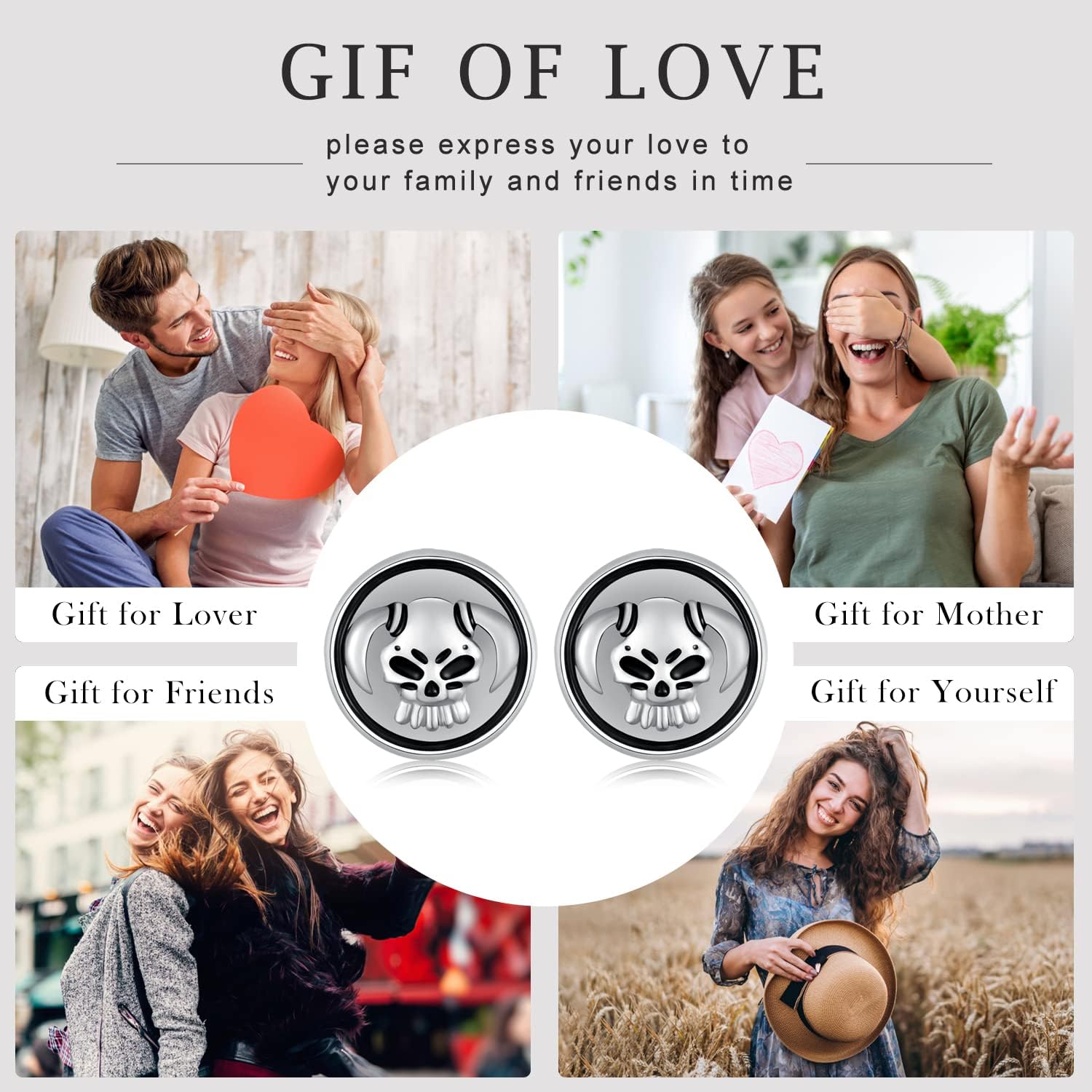 Anime Stud Earrings 925 Sterling Silver Cosplay Jewelry Accessory for Women Man - Image 6