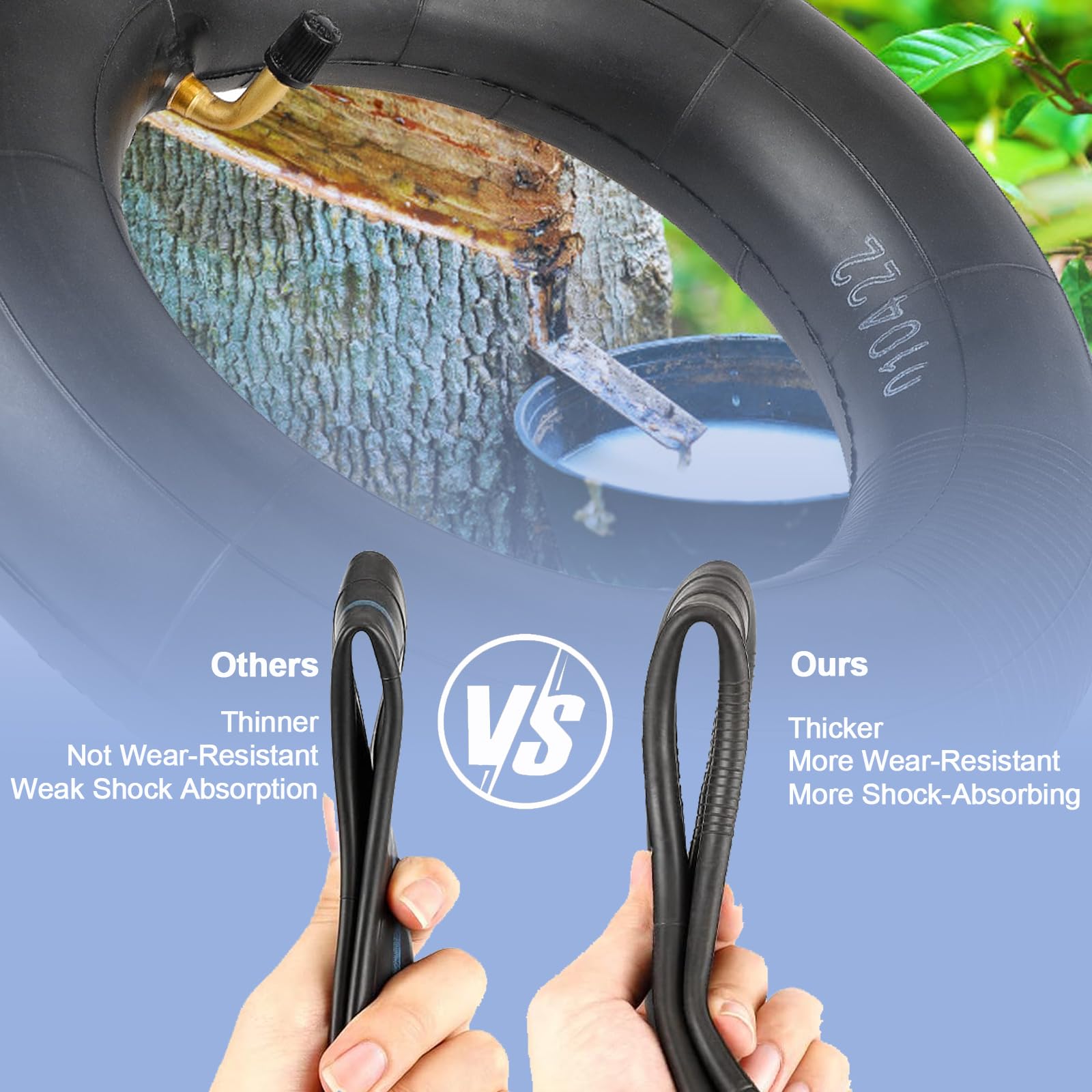 Chambre à Air 25,4 Cm 10 X 2,5 Pour Speedual Zero 10X/VSETT/Speedway 5