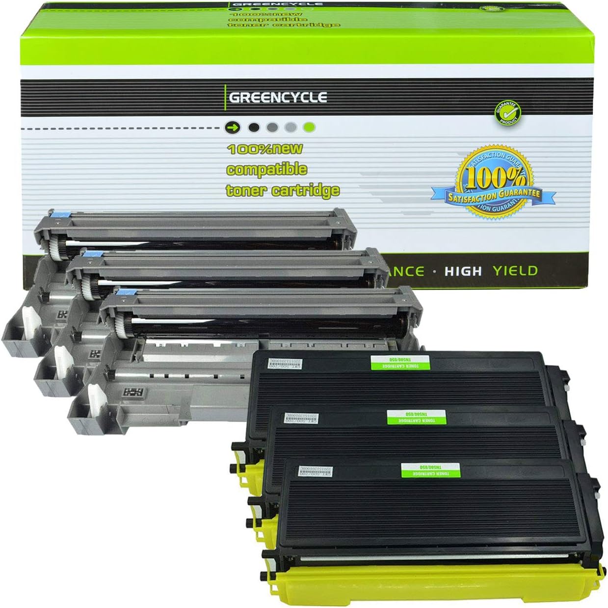GREENCYCLE TN650 TN650 Toner Cartridge DR620 Drum Unit