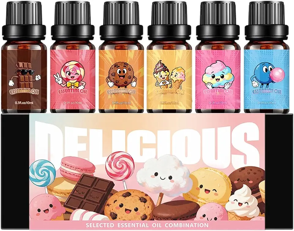 Oil for Diffuser 6 Piece Long-Lasting Candy Scent