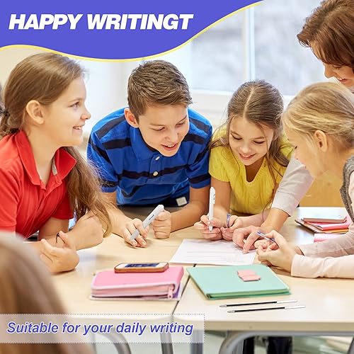 Miniatura 6 de Zonon 30 piezas de repuesto de bolígrafo de tinta de repuesto de 3.9 pulgadas, repuesto a granel para bolígrafos retráctiles, suministros escolares