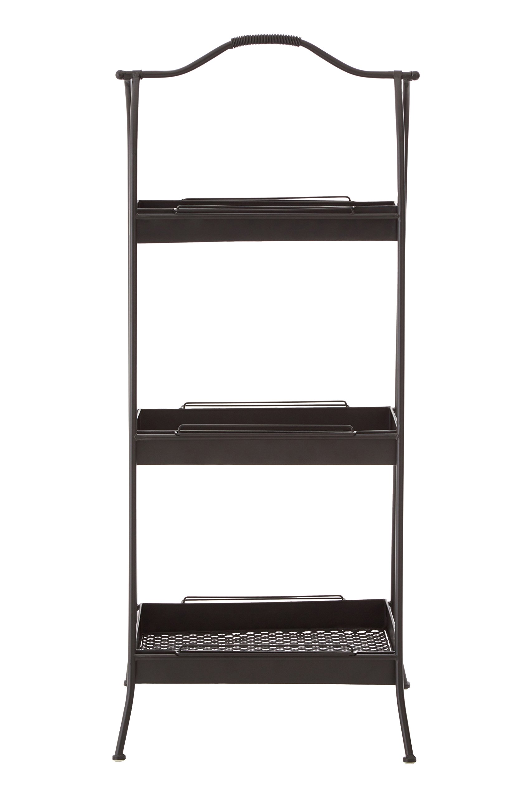 Orsina Lexa Black Metal Storage RackDelivered Fully Assmbled from B&Q