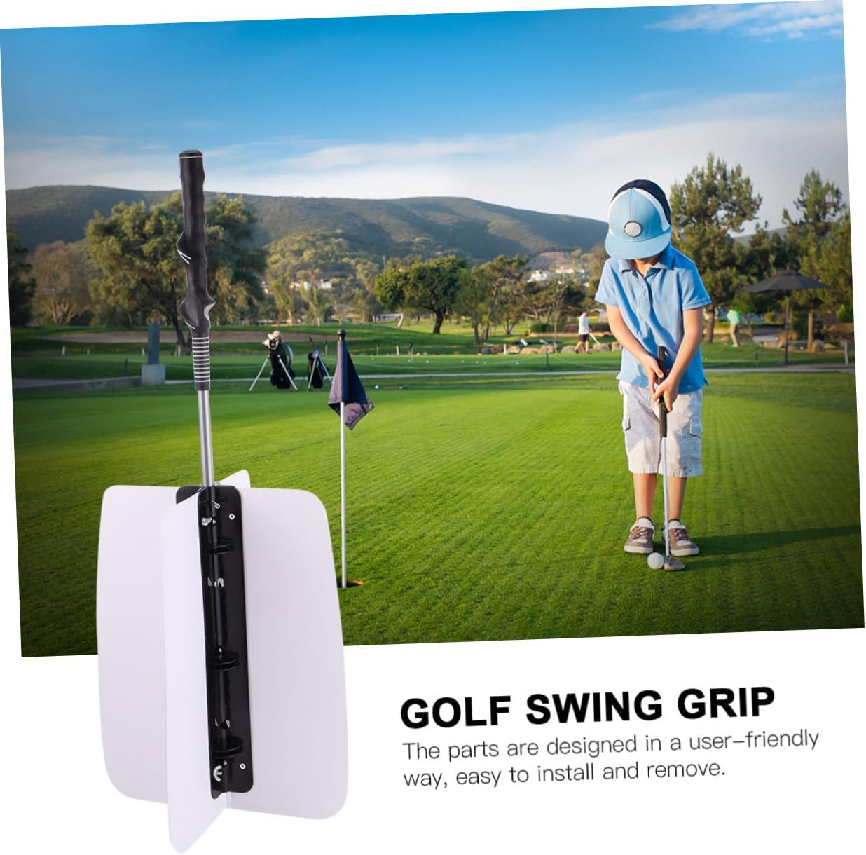 Golf Power Resistance Trainer Swing Practice Aid Wind Resistance Practice for Better Swing Tempo