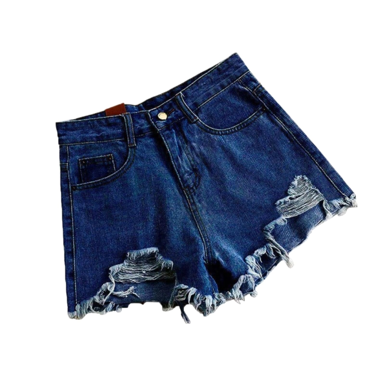 Short en jean femmes haute taille pour affiner la silhouette sans serrer