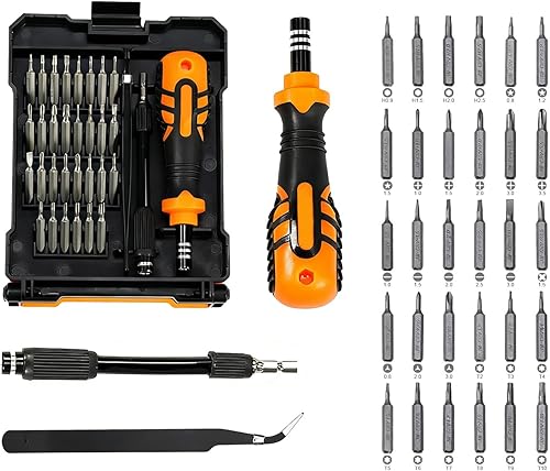 JAKEMY, juego de destornilladores de precisión 33 en 1, kit de destornilladores magnéticos reemplazables, kit de herramientas de reparación de