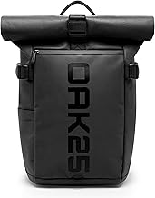 OAK25 Rolltop Backpack Reflective for Men and Women - Luminite Rolltop Lite - Roll Top Backpack for Work Uni Bicycle - Laptop Compartment up to 16 Inches - Daypack 19 L