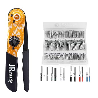 JRready ST6443 Deutsch Solid Pins Size 12 16 20+NEW-HDT-48 Deutsch Crimper for DT DTM DTP Connectors