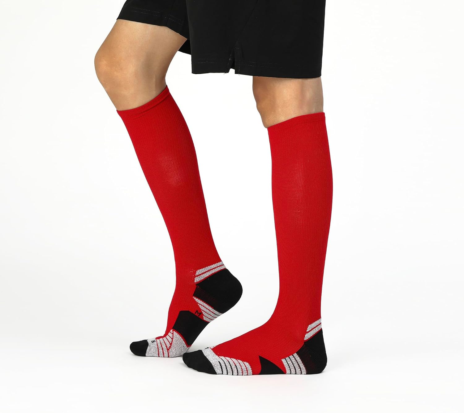 WANDER 3-6 Pairs Men's Athletic Run Cushion Over-the-Calf Tube Socks