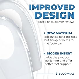 Gel Silicone Heel Cups/Pads, 2 Pack, for Achilles Tendonitis, Shoe Wedge Inserts for Plantar Fasciitis, Bone Spur, Foot Pain Relief Support, Comfort Cushion Insoles for Women/Men