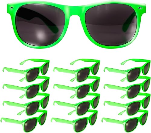 Windy City Novelties Paquete de 12 gafas de sol retro