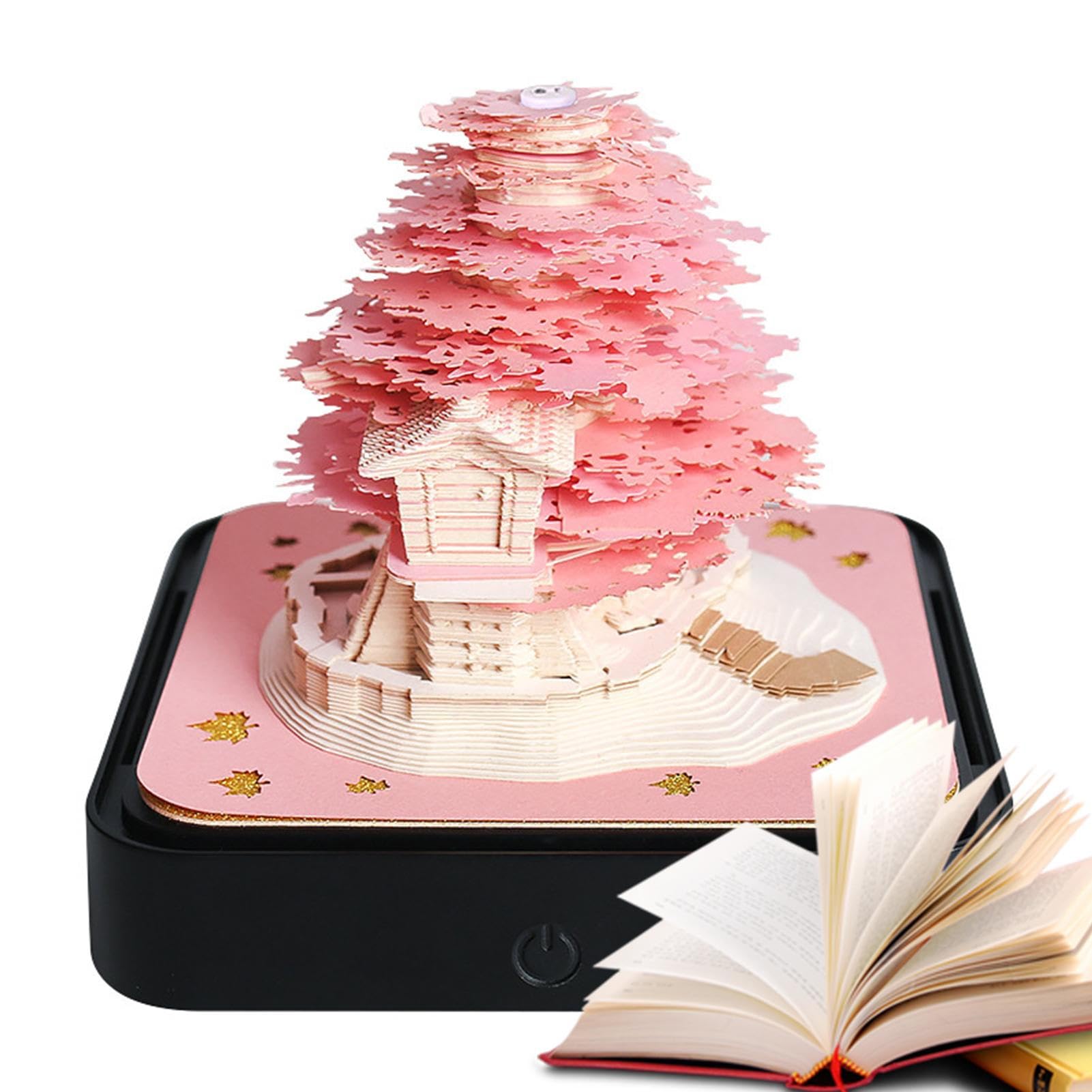 Amazon.co.jp: メモパッド ペーパーアートツリー | 桜の木のペーパー