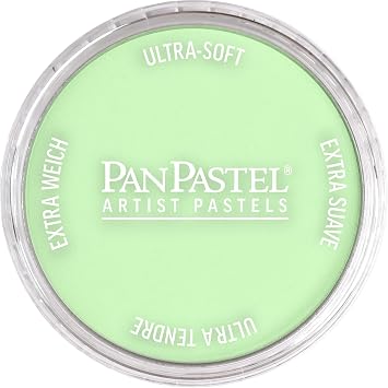 PanPastel Artist Pastels by GOLDEN, Yellow Green Tint, 2.44 / 62mm Pan Diameter, Professional Artist Pastels, Unique Pan Format cake-like