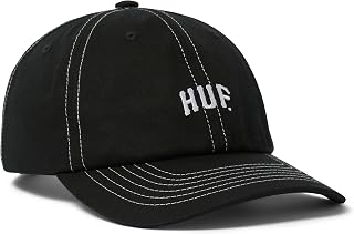 Arch Logo 6 Panel Curved Visor Hat | Stylish Adjustable Cap, Comfortable Streetwear for Men