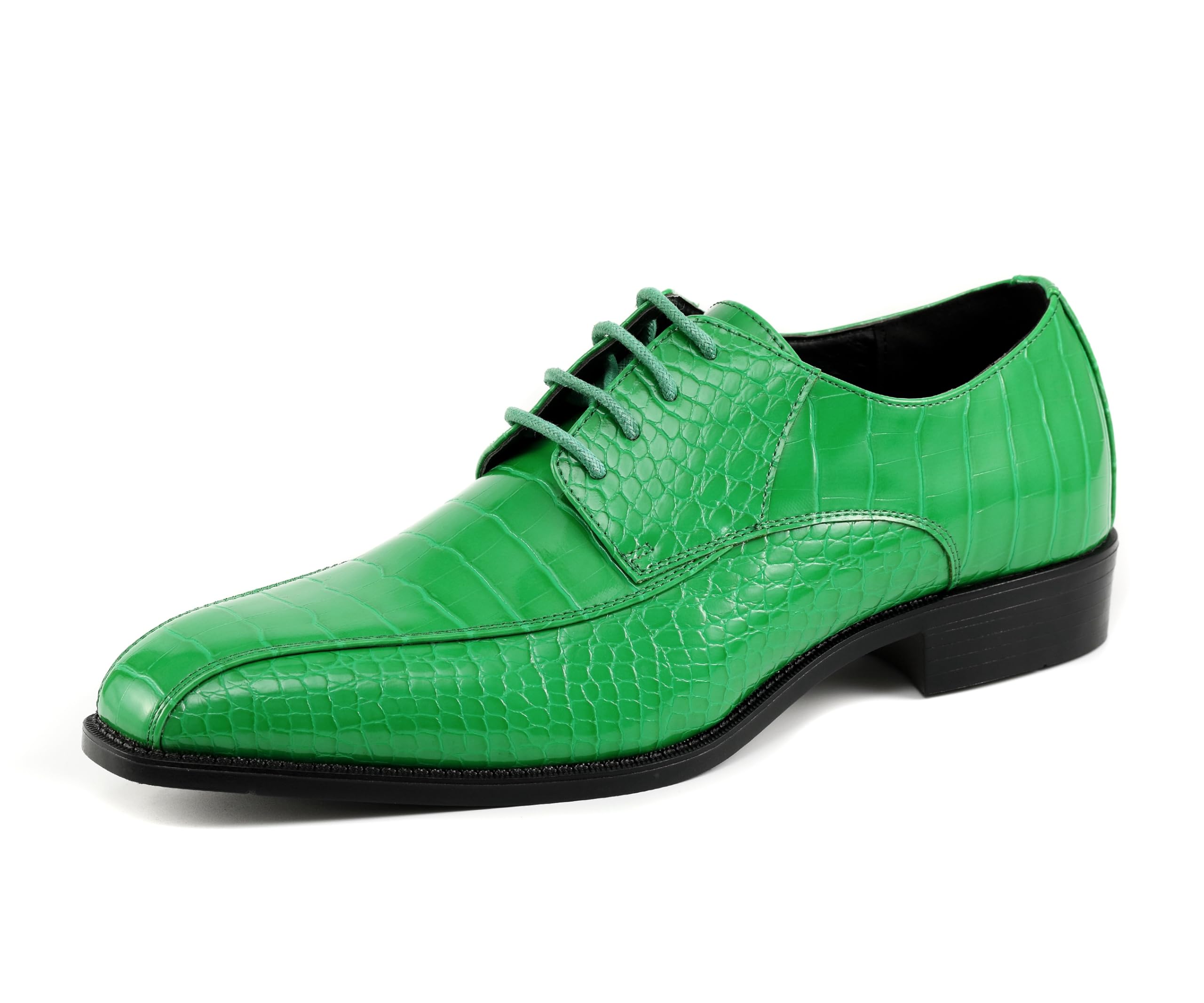 Amali Harvey Fashion Mens Dress Exotic Shoes Croco Lace up Oxford Formal Shoe for Men