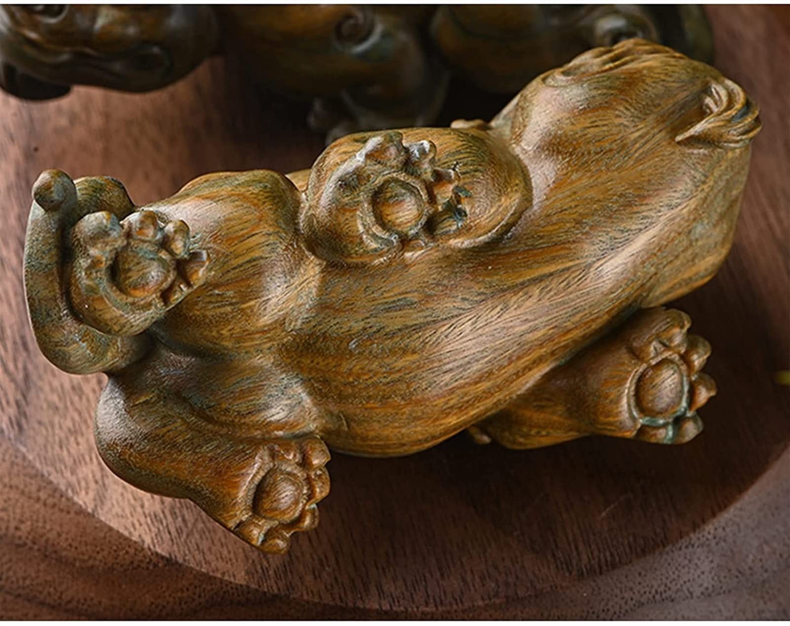 Figurka bogactwa / feng shui dekoracja Feng Shui drewniane statuetki, figurki do dekoracji wnętrz, rzeźby boga bogactwa, dekoracje biurowe prezent biznesowy