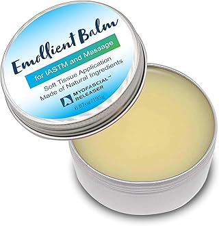 Massage Tools Emollient Balm - Natural Essential Massage Oil - Myofascial Release Tool Massage Cream for Massage Therapy - IASTM Tool Muscle Rub Ultra Strength - Gua Sha Tool Partner for Body (195g)