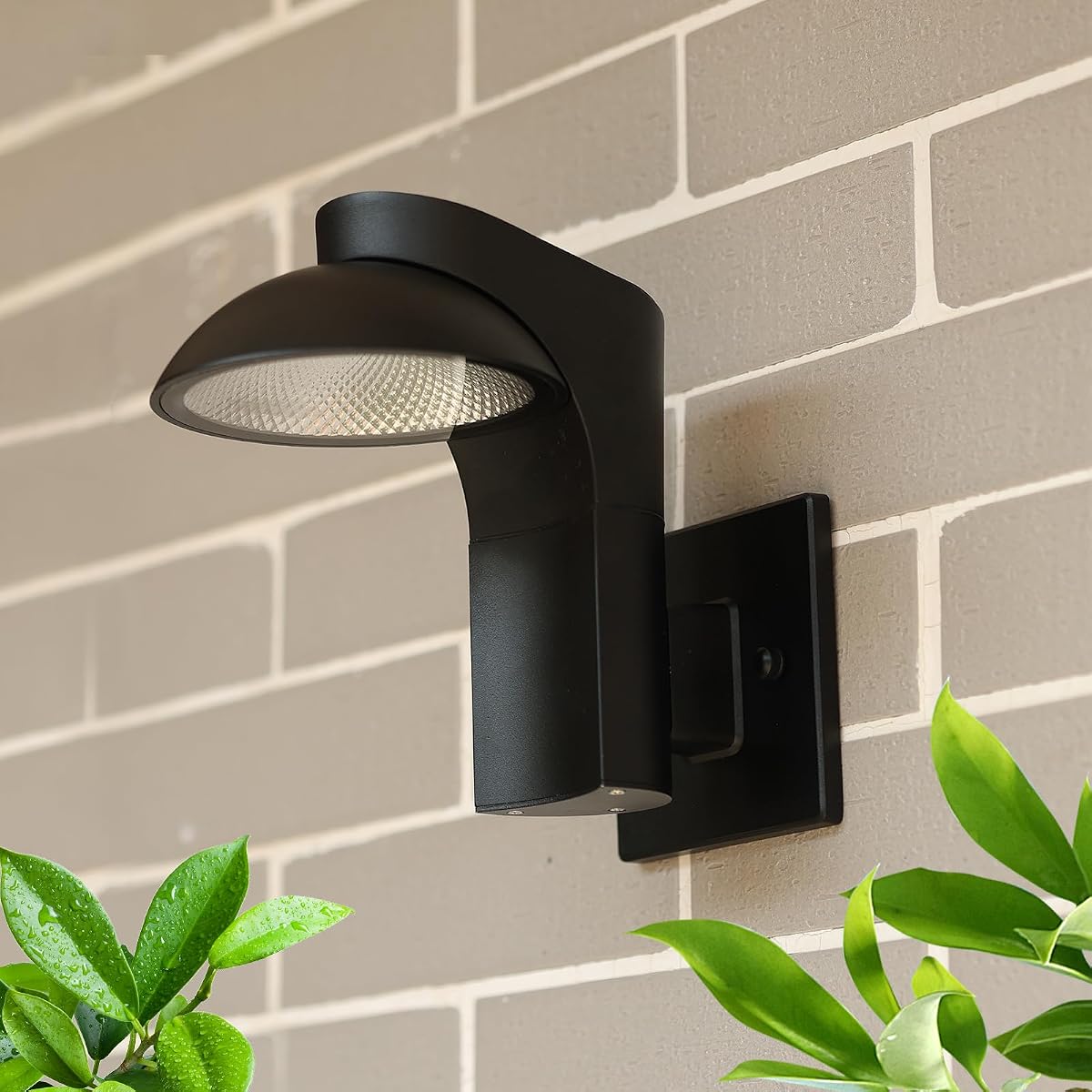 Dimmable LED Outdoor Wall Light,Lamps can be rotated 350 degreest, Porch Sconces Wall Mounted Lighting, 10%-100% Dimmable, 3000K, 120-277V IP65 Waterproof for Porch Patio Garage Door Entryway