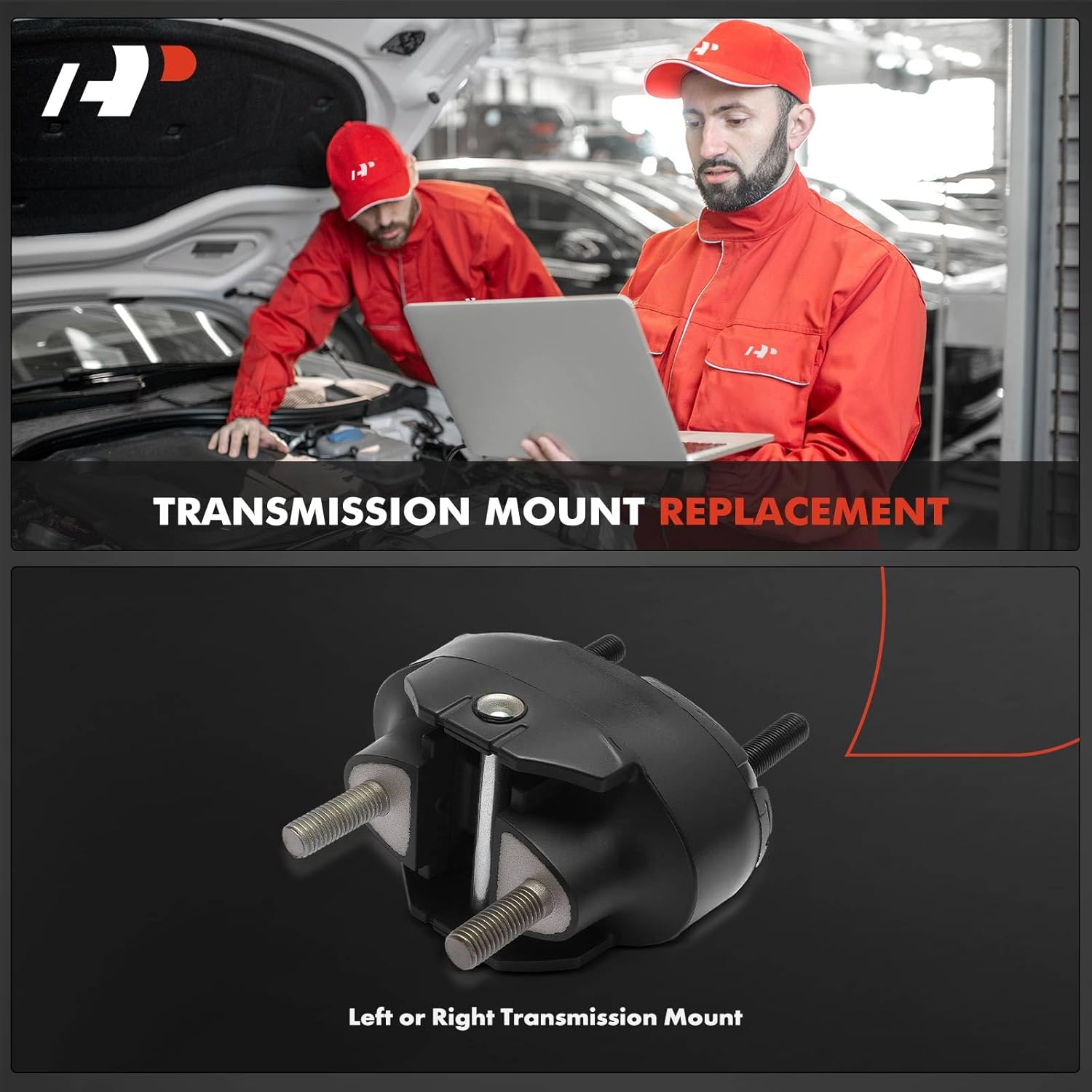 A-Premium Left or Right Transmission Mount Compatible with Chevrolet Corvette 2005-2013 & Cadillac XLR 2004-2009, Driver or Passenger Side