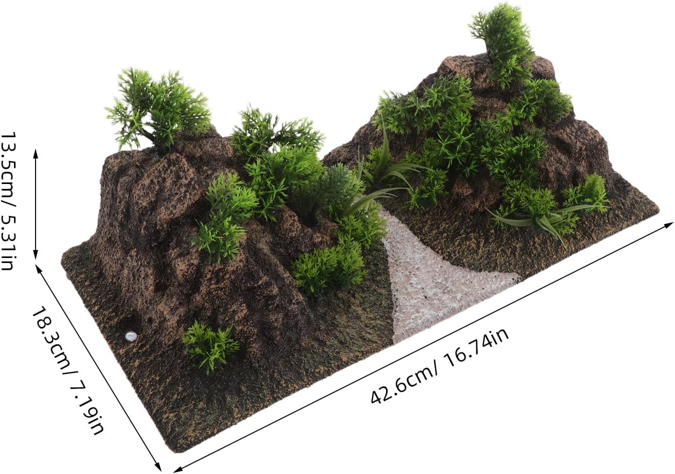 Aquarium Stone - Fish Tank Decoration Rockery Landscape Tree Rock Decor for Small Fish Shrimp Play Ornament