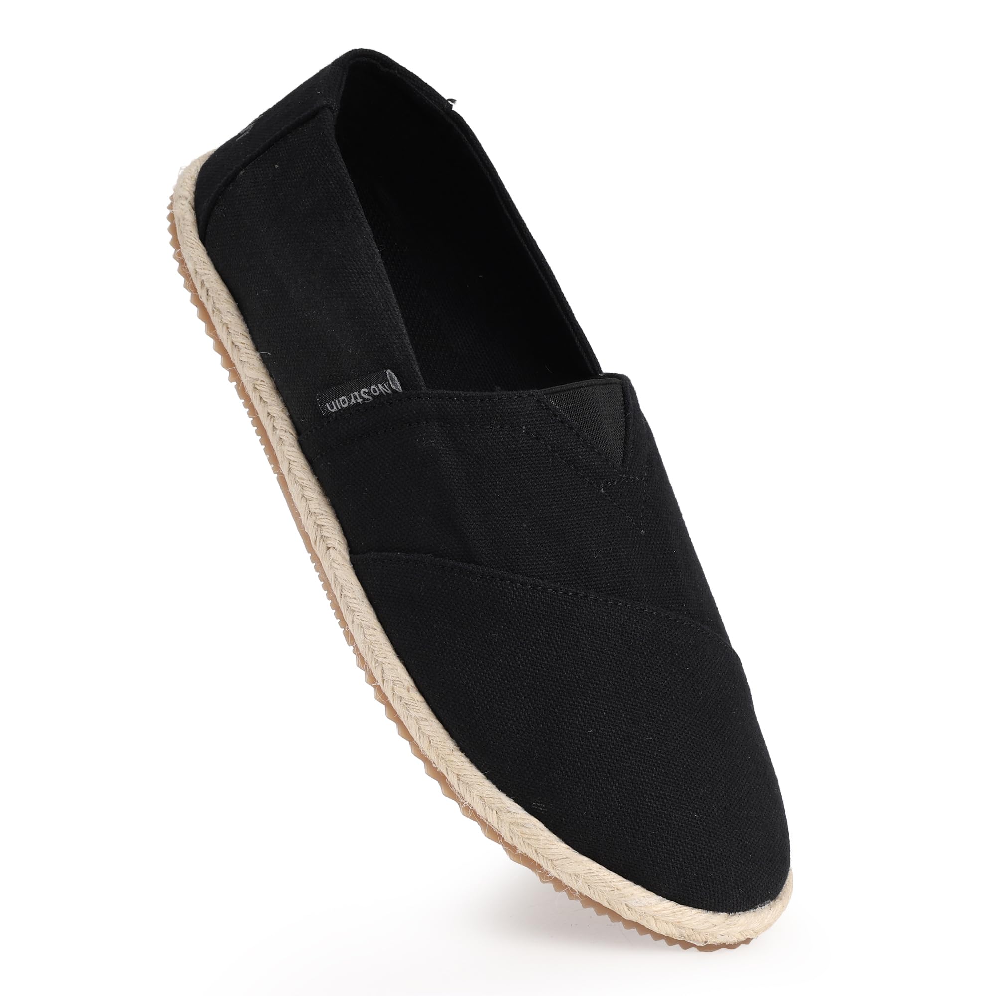 nostrain Cotton Canvas Slip-on Shoes | for Women | Espadrilles | Cushioned Ortholite Insole | Stylish & Comfortable | Breathable Canvas Upper | Lightweight Footwear-picture-24