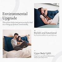 Vista 38 de Triangular Reading Pillow Wedge Headboard Back Support Pillow for Sitting up in Bed Daybed Bolster Backrest Couch Sofa Corner Cushion Medium Velvet