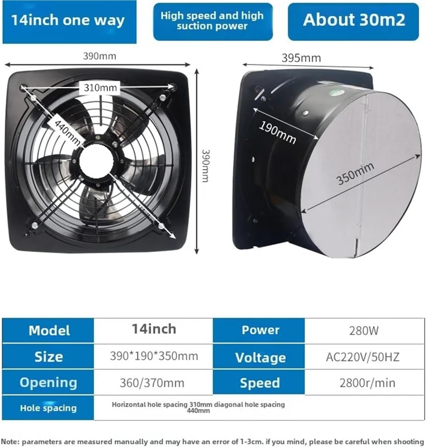 220v High Suction Rural Kitchen Powerful Exhaust Fan Range Hood