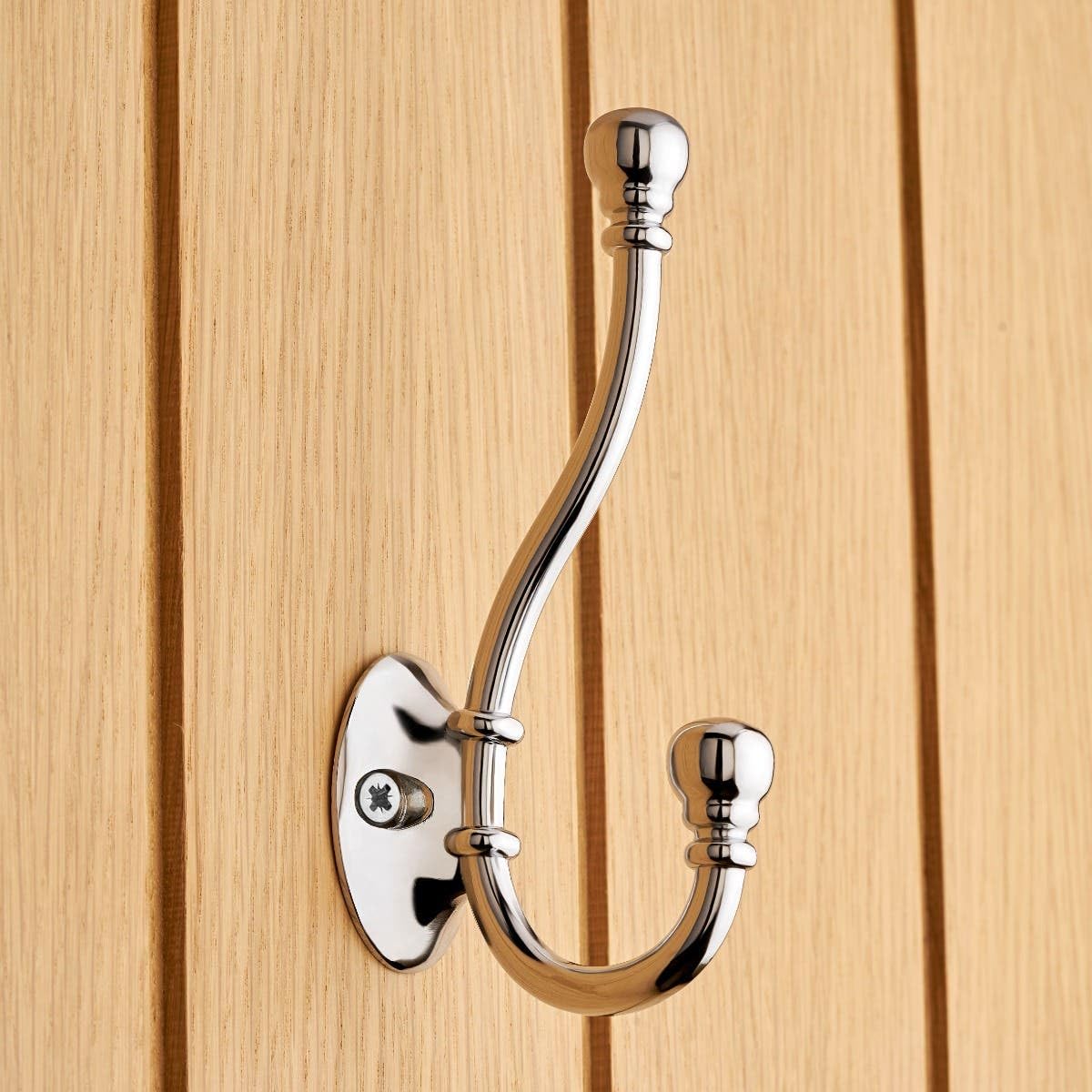 Decohooks 469574 Ball End Hat, Coat & Robe Hook in Polished Chrome Finish Door & Wall Mountable Single Pack - Image 4