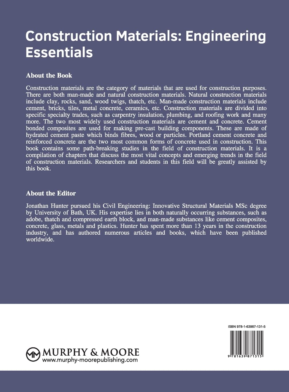 Construction Materials: Engineering Essentials